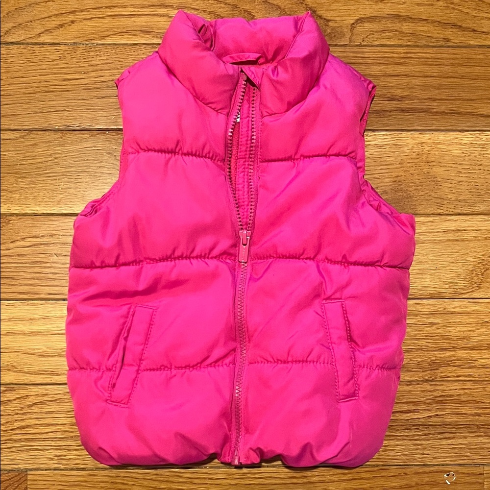 Old Navy Vibrant Pink Fleece Vest